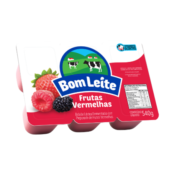 Bebida Láctea Bandeja Frutas Vermelhas 540g