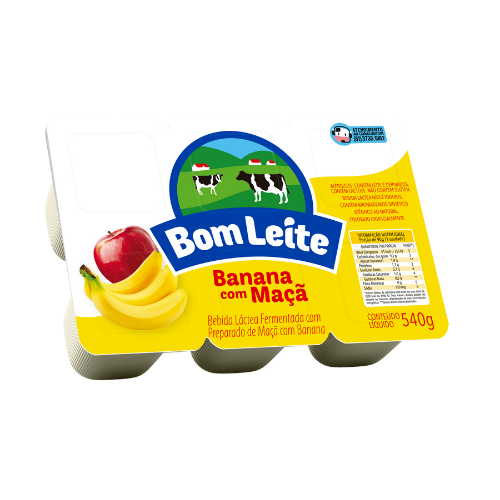 Bebida Láctea Bandeja Banana com Maçã 540g