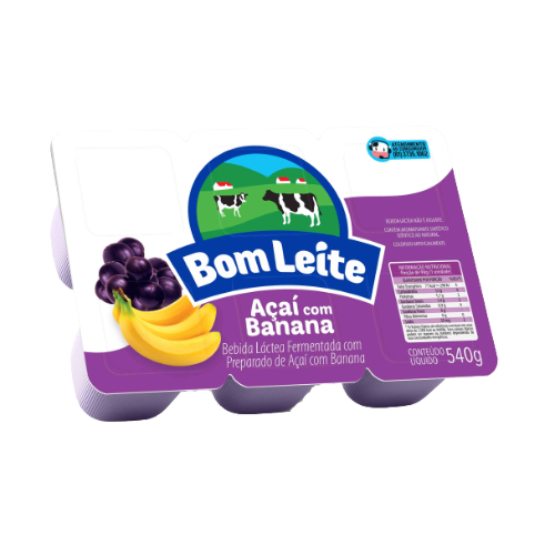 Bebida Láctea Bandeja Açaí com Banana 540g